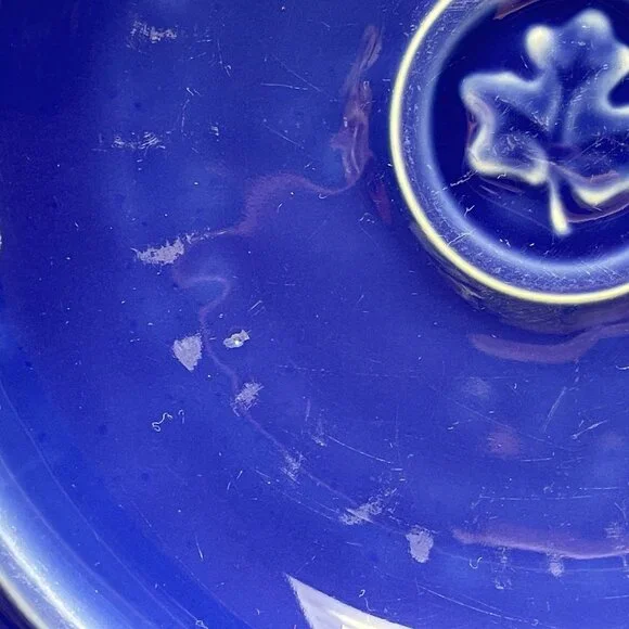 GUC S/2 Dansk Soup/Pasta Bowls, Stoneware, "Craftmark Denim", Leaf, 9 1/2" D - Picture 13 of 14